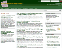 Tablet Screenshot of environmentalnewsstand.com